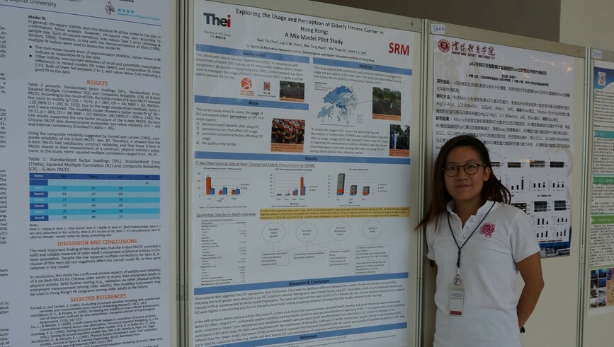 SRM teaching fellow Ms. Janet Lee acted as representative and presented honours project research findings at The International Conference for Active Aging and Quality of Life