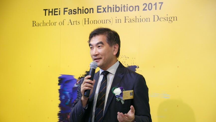 立法會議員（紡織及製衣界）鍾國斌在開幕禮致辭時，鼓勵學生在時裝設計界發展，提升香港在國際時尚舞台的影響力