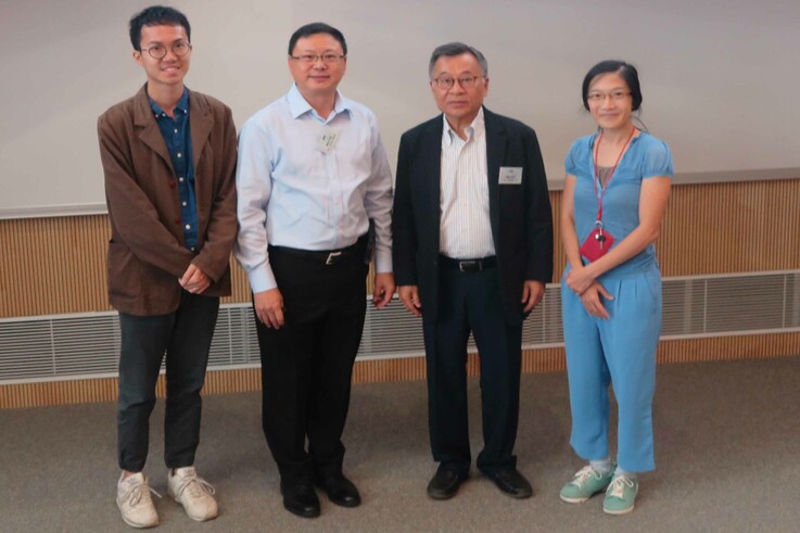 Mr. Brian Cheng, Mr. Herman Au, Teaching Fellows Dr. Caroline Law and Dr. Lung Chau of the Bachelor of Arts (Honours) in Horticulture and Landscape Management 